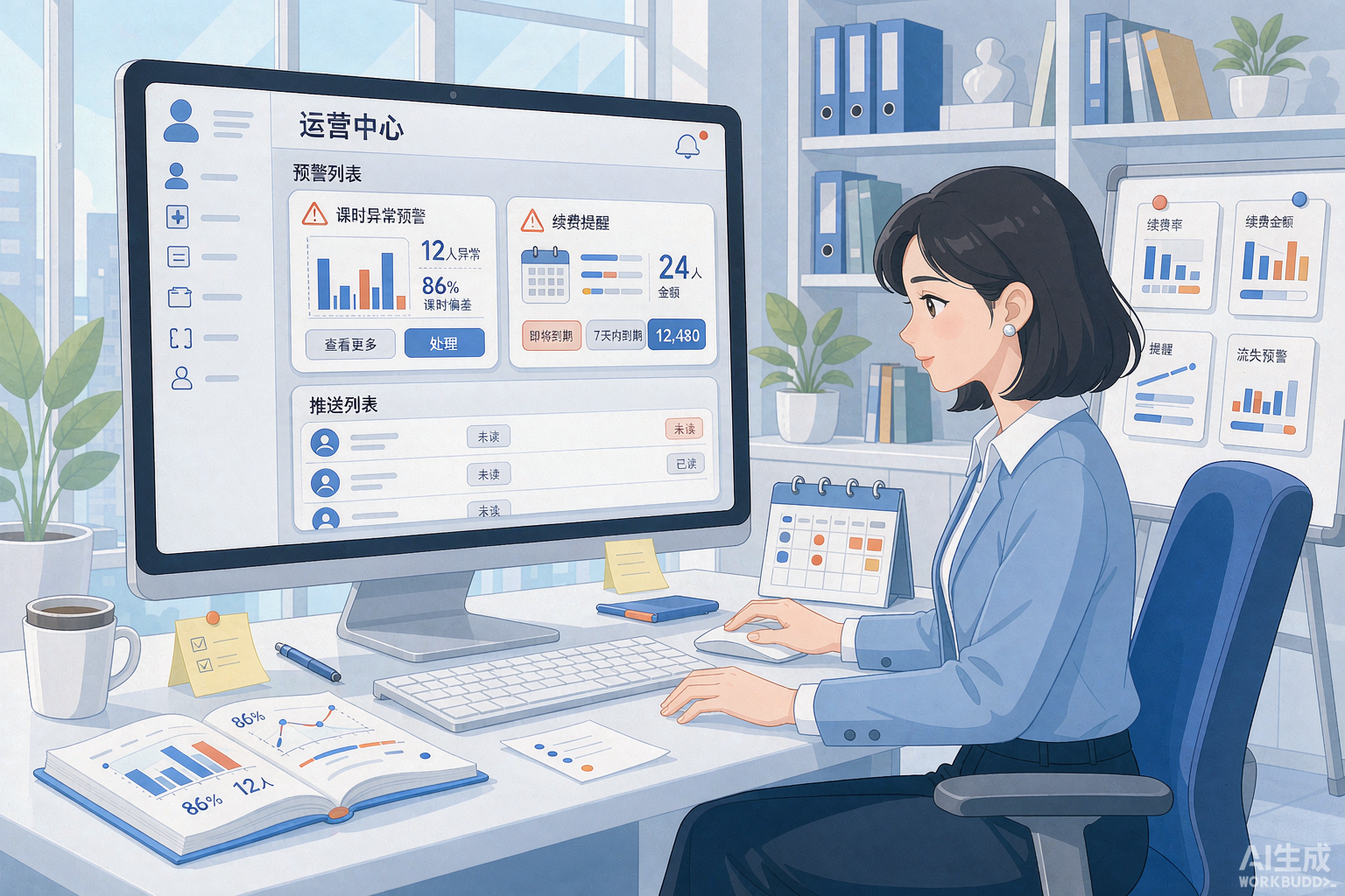 运营者查看主动推送大屏