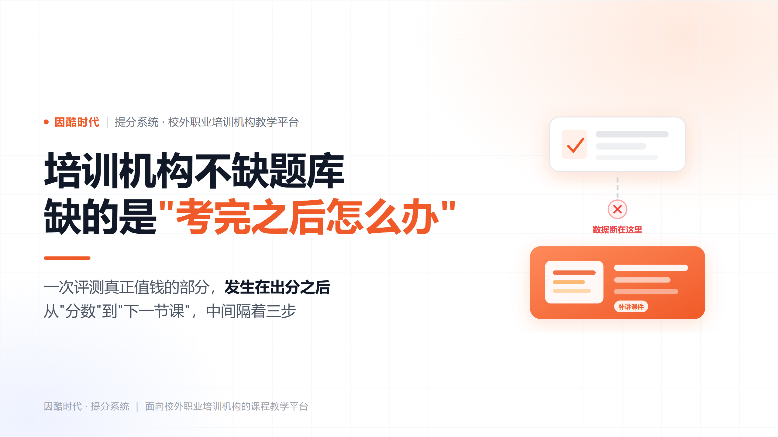 培训机构不缺题库，缺的是"考完之后怎么办"